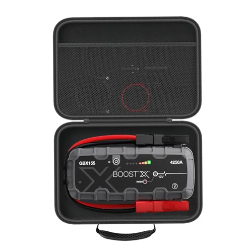 HESPLUS Hard Case for Boost X GBX155 / GB150 UltraSafe Car Battery Jump Starter Portable Storage Jump Starter Box - Black (Case Only)