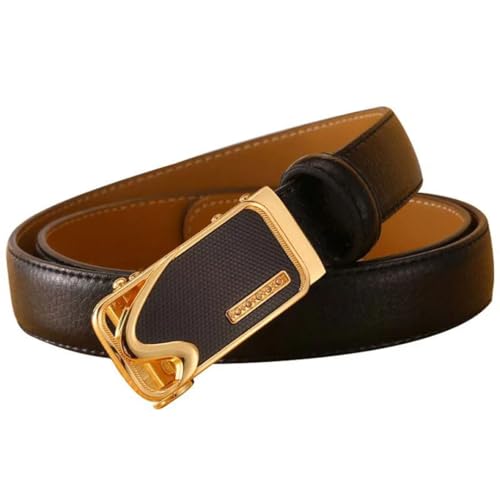 Women’S Fashion Split Leather Automatic Buckle Belt Slim Narrow 2.8Cm With Card Slot Korean Casual Belt3