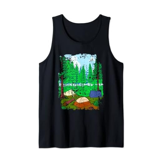 Acampada en tienda de campaña y en el bosque - Camping Camiseta sin Mangas