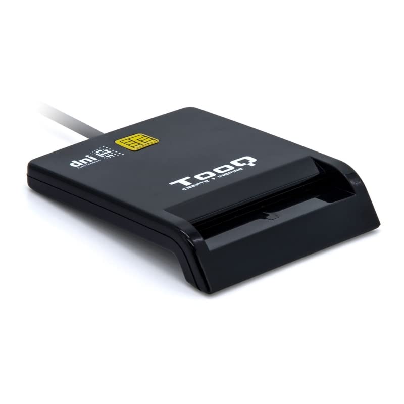 Lector de Tarjetas USB 2.0, Color Negro, Compatible con DNIE, Ideal para Firma Digital y autenticación electrónica.