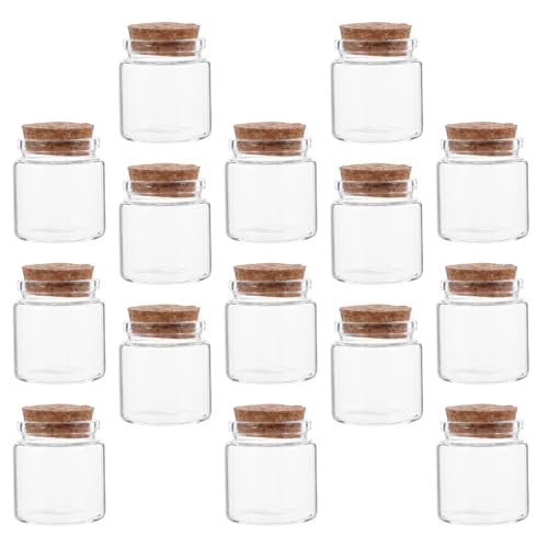 Flacons verre pour souhaits heureux mariages et fêtes : 15 fioles cadeaux