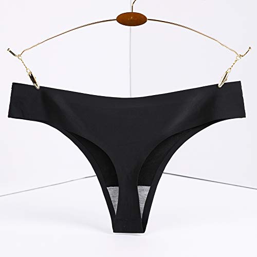 Closecret Lingerie Women 6 Pack Seamless Thongs Underwear Ice Silk Comfy G-String Panties (Medium, 6 Colors) #TOP4