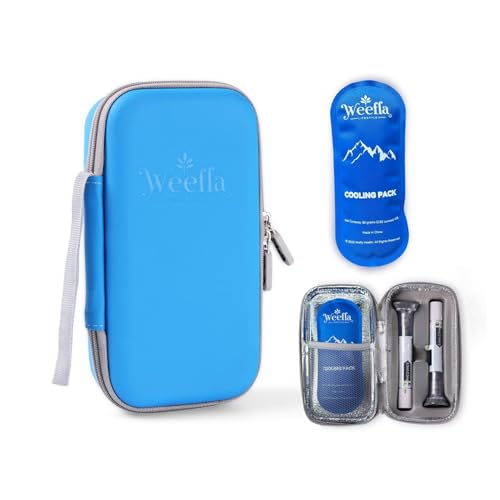weefla Hard Shell Dual Pen Case (Blue)