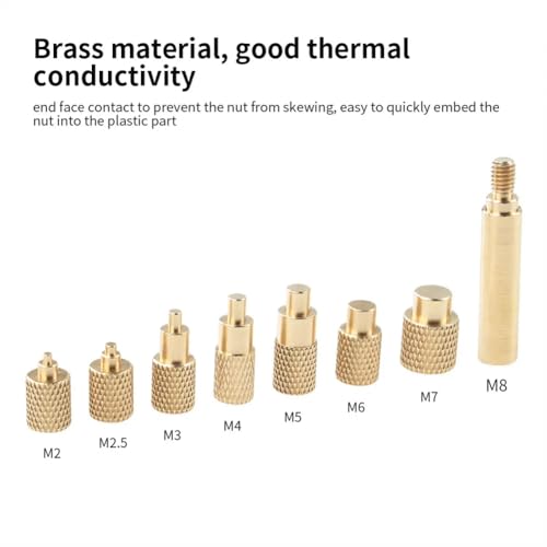 Inserts filetés laiton M2-M8 pour réparer et renforcer le plastique - 5