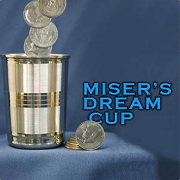 MilesMagic Slush Powder & Misers Dream Glass Combo | Liquid Transform & Coin Production Illusion Set | Visual Magic for CloseUp & Street Acts