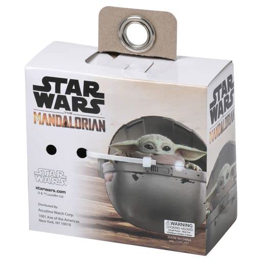 Image of Lucasfilm Star Wars Baby Yoda Kids Digital Watch Set - LED Flashing Lights, LCD Watch Display, Sweat Band, Kids, Boys Watch, Plastic Strap in Blue (Model: MNL40032AZ)