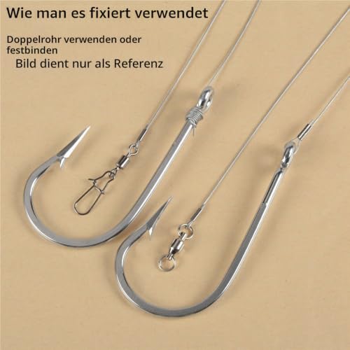 Lotitong 50 Meter Angeln Draht Line 150 g Edelstahl Leader Nylon beschichert 7 x 7 0,8 mm Fisch Jigs