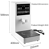 2200W komercyjny sprzęt makaronu ekranem dotykowym,automatyczną wody,precyzyjną kontrolą temperatury,regulowanym czasem podgrzewania,przypomnieniem o zabezpieczeniu przypaleniem sucho.