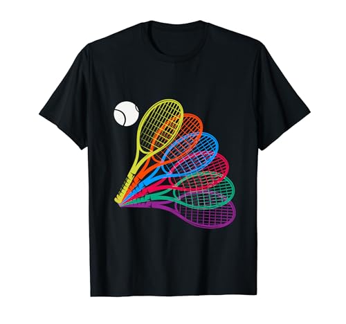 Tenis Mujeres Hombres Niños Raquetas Pelotas Tenis Cool Camiseta