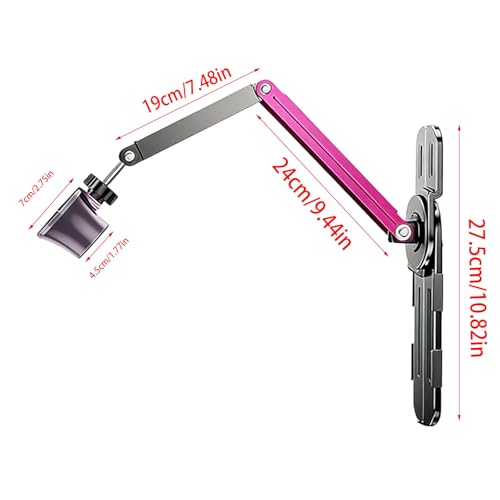 Support de sèche-cheveux tête ergonomique et socle métallique pour coiffage mains libres - 5