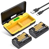 TAVT 2-Pack 2850mAh LP-E6 LP-E6N LP-E6P LP-E6NH Battery & Charger Kit – Compatible with Canon EOS R5, R6, R7, 5D (II/III/IV), 5DS, 5DS R, 6D, 7D, 60D-90D, XC10