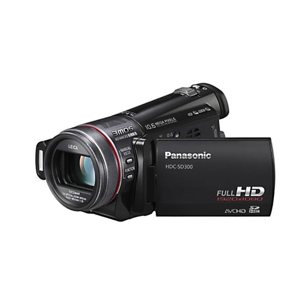 Panasonic HDC-SD300 EG-K Full HD-Camcorder (SD/SDHC-Card, 12-fach opt. Zoom, 6,9 cm (2,7 Zoll) Display) schwarz – Bild 4