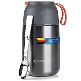 Dimono® Thermobehälter Warmhaltebehälter; to-Go Lebensmittelbehälter Essensbehälter Speisegefäß aus Edelstahl (700 ml)