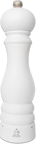 Peugeot Paris u'Select - Molinillo de sal, 9 pulgadas, blanco mate