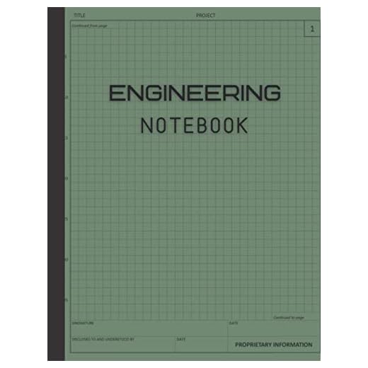 Engineering Notebook: 120 Pages Grid Format, Math Space Science Technology Engineering Math Physics, Graph Paper Composition Notebook, For Student, Teacher, Engineer, Architect, Designer, Scientist…