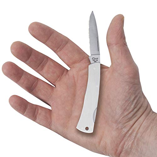 Image of Case WR XX Pocket Knife Brushed Stainless Executive Lockback Item #004 - (M1059L SS) - Length Closed: 3 1 /8 Inches
