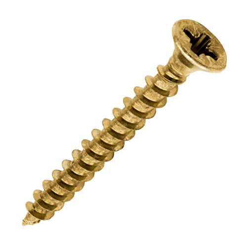 TIMCO Solo Chipboard & Woodscrews - Gold - 4.0 x 35 - Box of 200