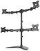 VIVO Quad Monitor Mount Fully Adjustable Desk Free Stand for 4 LCD Screens up to 27" (STAND-V004P)