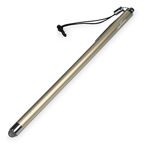 BoxWave Stylus Pen Compatible with HP Spectre X360 - EverTouch Slimline Capacitive Stylus, Slim Barrel Capacitive Stylus with FiberMesh Tip - Winter White