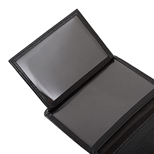 Carteira Masculina Couro Legítimo Proteção RFID Couro50 620 (Preto)