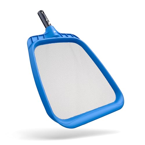 Pool Leaf Skimmer Net for Cleaning // Heavy Duty Pool Leaf Skimmer Attachment - Oversized 15 Inch with Self-Repairing Net // The Ultimate Pool Skimmer Replacement Net (Pole Sold Separately)
