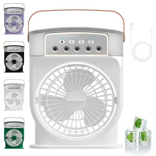 YOLEANSON Polarlux Eisventilator, Polarlux Klimaanlage, Polarlux Luftkühler, Polar Lux Eisventilator, Polarlux tragbarer Kühlventilator 3 Windgeschwindigkeiten, tragbarer Klimaanlagenventila