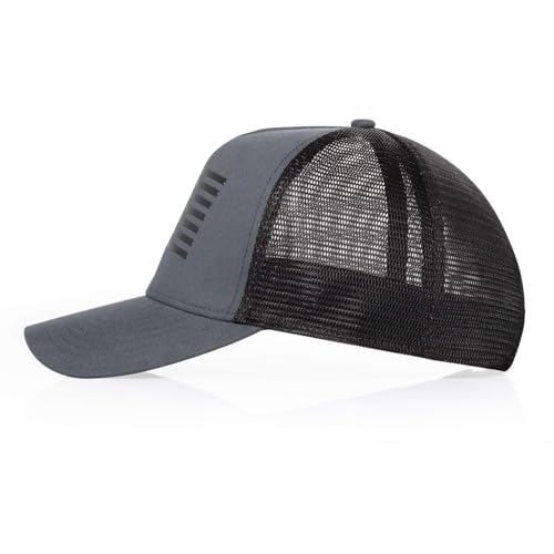 Image of Oversize XXL American Flag Trucker Hat Sport Snapback Hat, Large Size Breathable Mesh Baseball Cap for Men Big Head