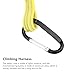 Topyond Tool Safety Tether Nylon Tool Lanyard with Climbing Rope and Ordinary Mountaineering Buckle for Enhanced Security (Yellow)