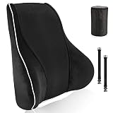  Cojin Lumbar Silla Oficina, cojín Lumbar Lumbar Coche Apoyo con Esponja Memoria, cojin Lumbar Silla Oficina Silla Oficina Respaldo Alivio de Fatiga de Espalda