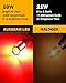 Auxbeam 3156 3157 LED Bulbs, Brilliant Red, Super Bright 4114 3057 4157 3457 4057 Brake Stop Taillights for Cars Trucks Motorcycles, 3030-SMD 12V, Pack of 2 (Need Resistors)