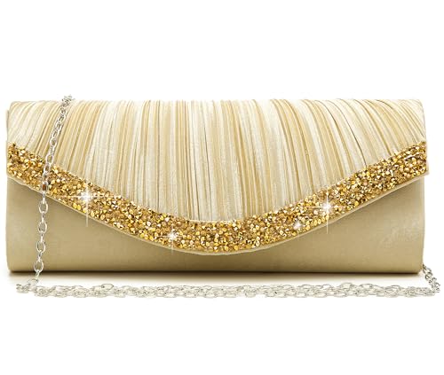 Image of Dasein Women's Rhinestone Evening Clutch Purse, Formal Bag