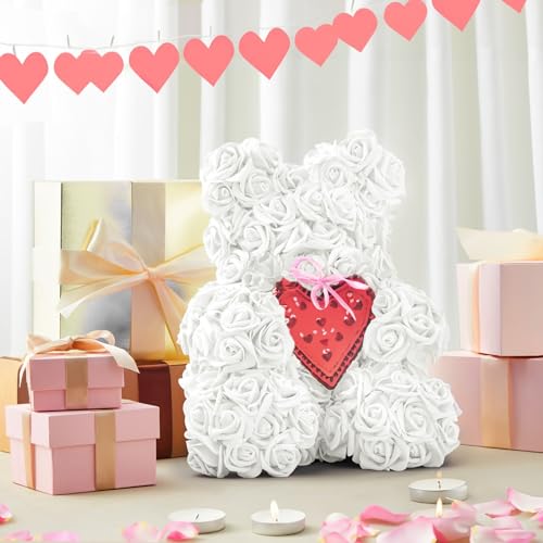 Image of Bright Creations Fake Foam Flower Heads - 2-Inch White Stemless, 200 Pack - Artificial Flowers Bulk for Crafts & Decor