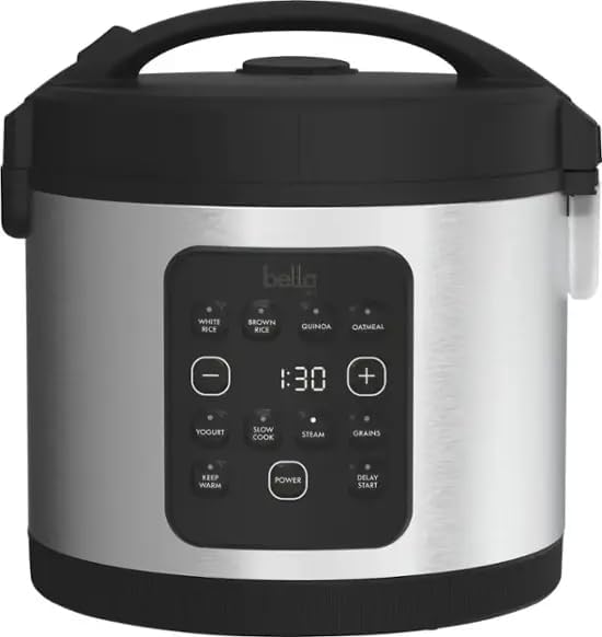 Digital 20-Cup Rice Cooker in Stainless Steel by bella PRO