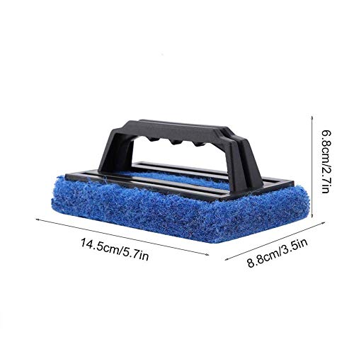 Spazzola per Acquario, Detergente per Vetri per Acquario Manuale, Spazzole per Pulire Multifunzionale, per Acquario Lavandino Doccia Pulizia Pavimento in Moquette - Image 3