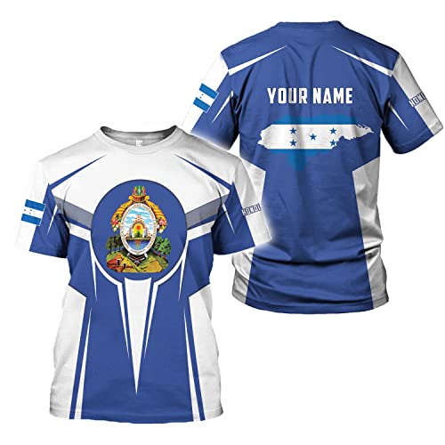 HomeDesign Personalized Honduras Shirt Camisa Honduras Hombres Honduras Shirts Men & Women, Honduras Tshirt Honduras t Shirt (Style 6)