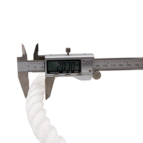 X Xben Tug Of War Rope With Flag For Kids, Teens And Adults, Soft Polypropylene Rope Games For Team Building Activities, Family Reunion, Birthday Party-15 Ft,55 Ft,110 Ft (White, 55 Feet) #TOP2