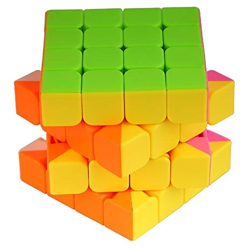 Image of 2-in-1 Rubik Cube Set, 3x3x3 and Professional 4x4x4 Speed Cube, 59mm, Multicolour, Educational Toy for Kids and Adult