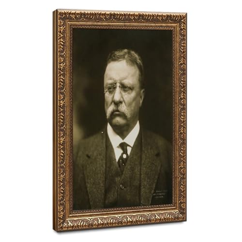 Toile Theodore Roosevelt pour décoration de bureau style cabinet de lecture