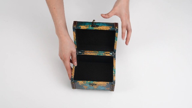 Caja De Almacenamiento De Madera Retro, Joyero Vintage, Caja Decorativa