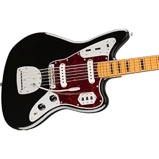 Fender Vintera II ’70s Jaguar MN Black – Guitare Électrique - Les Beatles, Paul McCartney, John Lennon, RIngo Starr, George Harrison Fender Vintera II '70s Jaguar MN Black - Guitare Électrique – Image 4