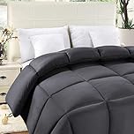 ComfyWell Super King Duvet – Plain Quilt Comforter Bedspreads, Coverlets & Sets, 2 Pillowcases Warm and Anti Allergy All Season Coverless Duvet, Throws For Bed.(Super King (220x260cm), Grey)