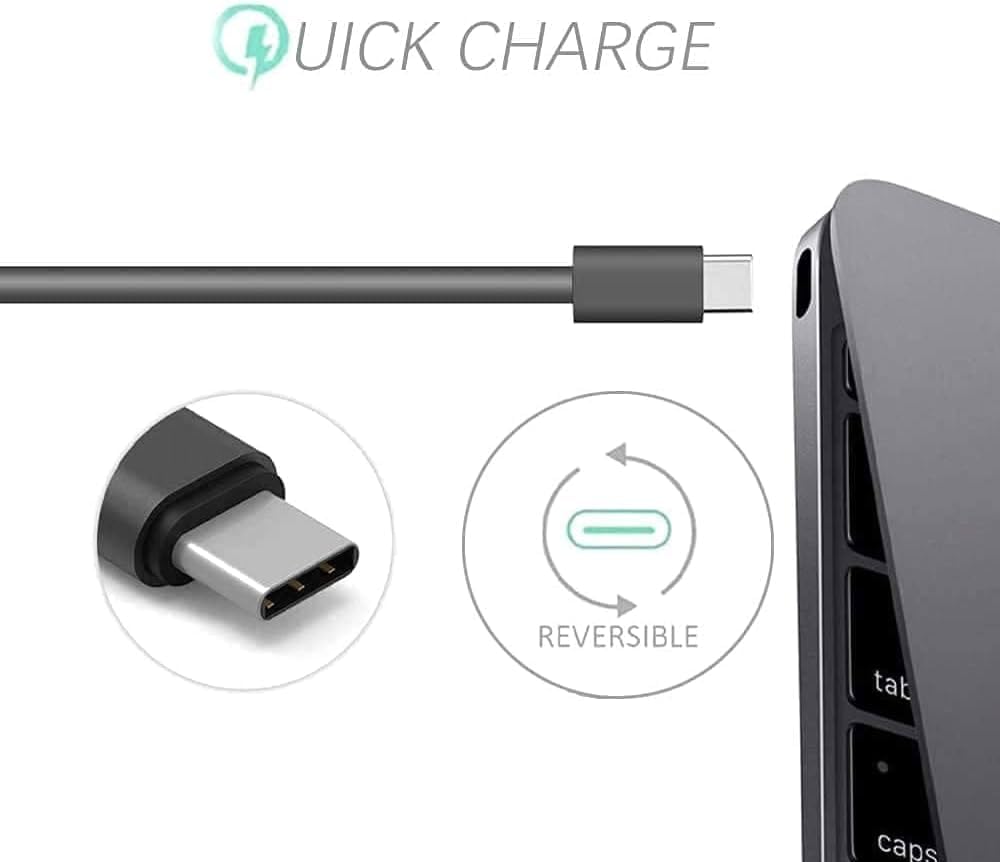 OEM dell Inspiron 7306 2-in-1 Charger, 90w USB Type-C Adapter,Black