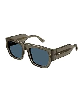 Amazon.com: Gucci GG1262S 003 Sunglasses Men's Grey/Blue