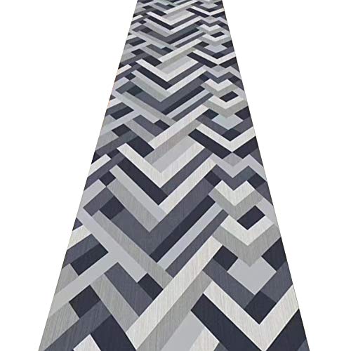 Alfombras de pasillo geometricas lavables de 0.8x2m para entrada y hogar 2