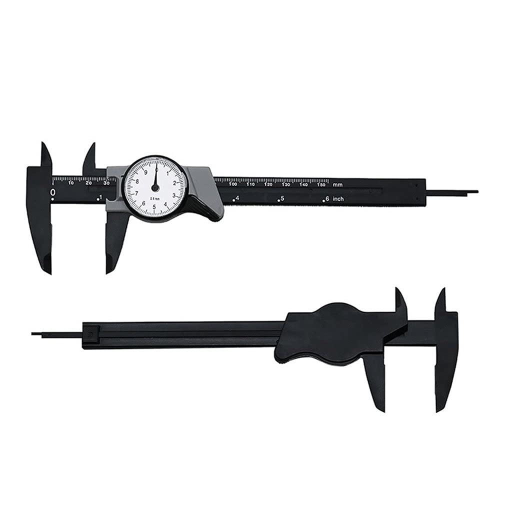 0-150Mm Dial Caliper Shock-Proof Plastic Vernier Caliper High Precision Metric Micrometer Portable Gauge Measuring Tool Ruler,
