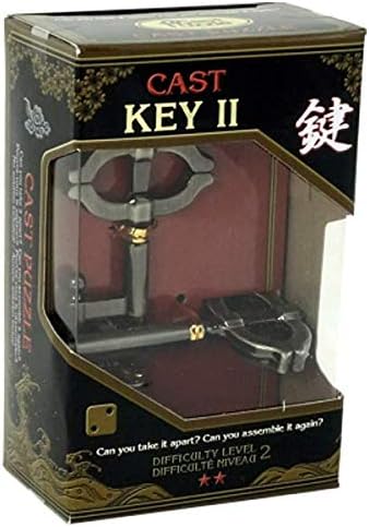 KEY II Hanayama Cast Metal Brain Teaser Puzzle (Level 2)