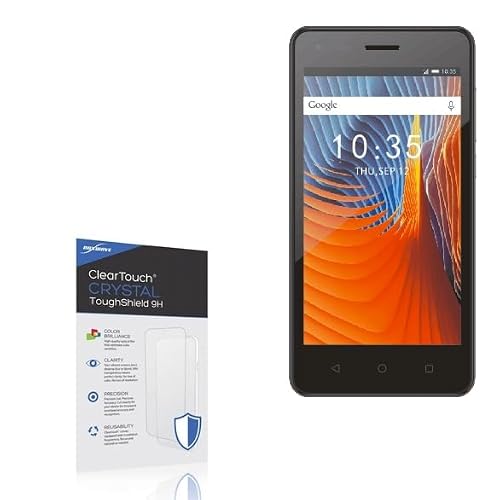 BoxWave Screen Protector Compatible with Ark Benefit S452 - ClearTouch Crystal ToughShield 9H (2-Pack), Clear 9H Tough Flexible Film Screen Protector