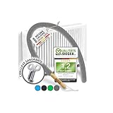 BRUSHYZ Cepillo para radiadores – Cepillo Largo 115 cm de Microfibra – Cepillo de Limpieza para radiadores Mejora el Clima Interior – Cepilo de Limpieza de calefacción – Cepilo para Limpiar