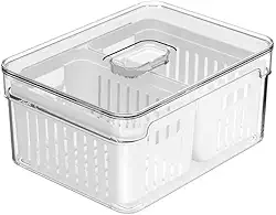 OU ORGANIZADOR CLEAR FRESH 2,2L COM 2 CESTOS