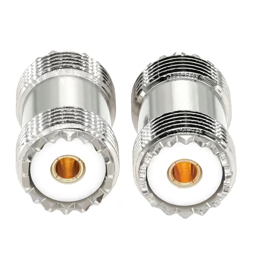 Adaptador coaxial UHF SO239 PL259 hembra x2 miniatura 5